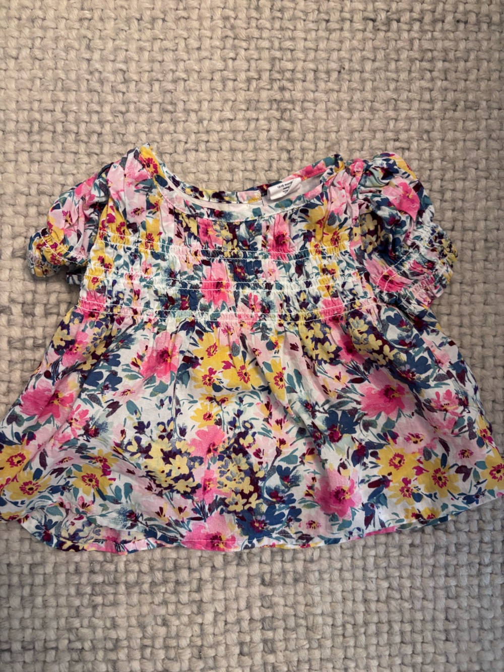 BABY GAP Kids Smocked Floral top